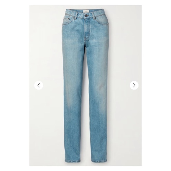 THE ROW Carlton High Rise Straight Leg Jeans Medium Wash Blue Size 8 NWT - Picture 8 of 13